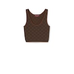 Débardeur en jacquard de viscose GG stretch