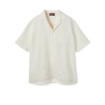 Chemise de bowling en lin avec broderie