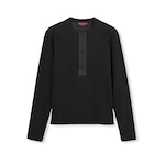 T-Shirt aus gerippter Baumwolle mit Stickerei