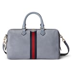 dusty blue suede