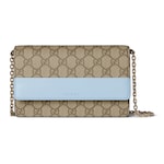 light blue leather