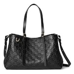 black leather