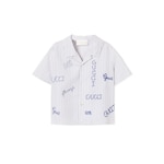 Baby embroidered muslin shirt