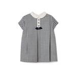 Baby wool gingham dress