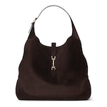 dark brown suede