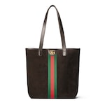 dark brown suede