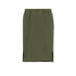 Cotton jersey skirt with embroidery