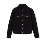 Cotton denim jacket with Horsebit
