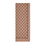 GG wool scarf in brown | GUCCI® US