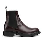 dark bordeaux leather