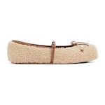 حذاء باليه مسطّح بطبعة Gucci Horsebit للنساء