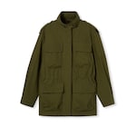 Cotton canvas jacket with embroidery