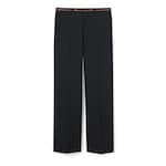Wool pant with selvedge detail 