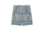 GG denim jacquard shorts