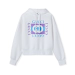 Sweat-shirt à capuche en coton avec imprimé