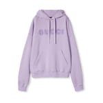 Cotton hooded sweatshirt with logo