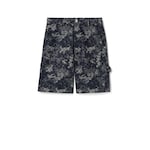 GG jacquard denim shorts