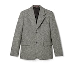 Herringbone wool mouliné jacket