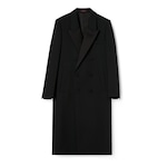 Cappotto in lana doppia e raso