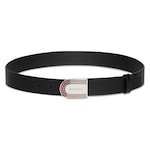 black smooth leather
