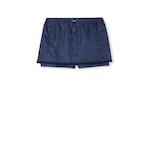 Gabardine nylon skort with metal logo