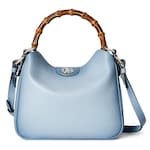 gradient blue leather