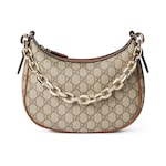 beige and brown GG fabric