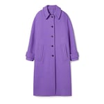 Compact wool cashmere coat