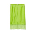 Viscose twill skirt with floral lace