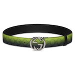lime and black fabric