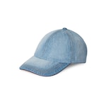 Cappellino da baseball in denim con Doppia G