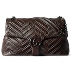 dark brown leather