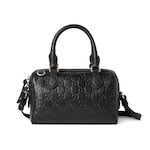 schwarzes GG Leder