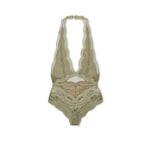 Floral lace tulle bodysuit