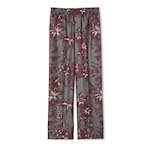 Printed silk twill pant