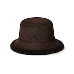 Bonnet en daim GG et laine mérinos