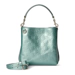 light blue GG leather