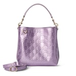lilac GG leather