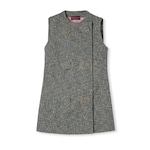 Seeded wool dress