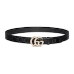 black GG leather