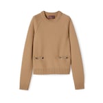 Wool cashmere top with Horsebit