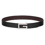 black/brown leather