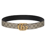 GGエンブレム〕リバーシブル ベルト ・ブラック レザー | GUCCI公式
