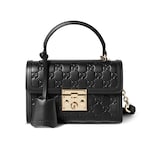 schwarzes GG Leder