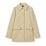 Textured wool tweed coat