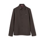 Polyester twill shirt with Horsebit