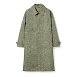 Manteau en popeline contrecollée à imprimé bouclé