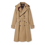 Cotton gabardine trench coat