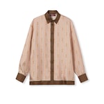 Bluse aus Seidentwill mit Print