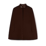 Silk wool cape with Horsebit